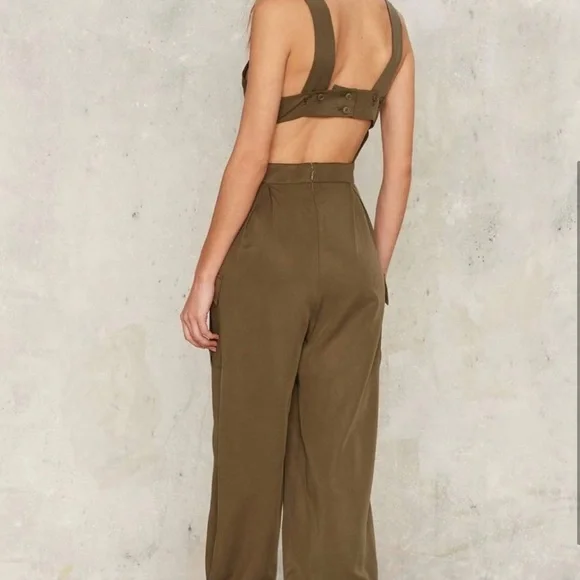 Nasty Gal Collection "Let It Cargo" Jumpsuit XXS - Picture 3 of 7